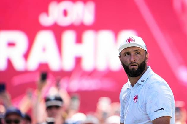 July 12, 2024, Cadiz, Cadiz, SPAIN: Jon Rahm of Legion XIII team looks on during day one of the LIV Golf Andalucia at Golf Club Royal of Valderrama on July 12, 2024 in Cadiz, Spain. Cadiz SPAIN - ZUMAa181 20240712_zaa_a181_096 Copyright: xJoaquinxCorcherox