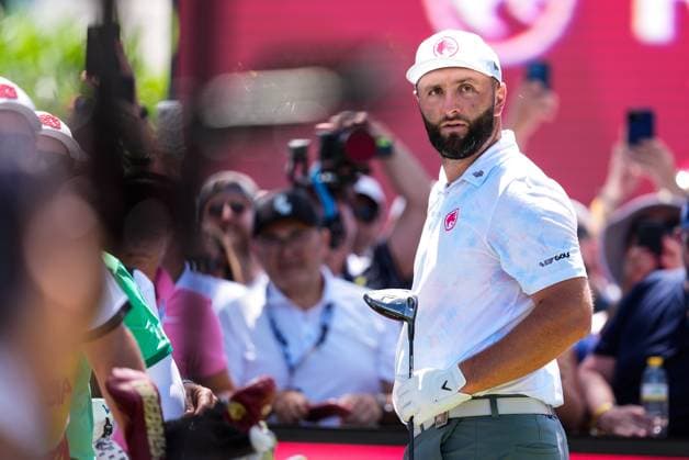 July 12, 2024, Cadiz, Cadiz, SPAIN: Jon Rahm of Legion XIII team looks on during day one of the LIV Golf Andalucia at Golf Club Royal of Valderrama on July 12, 2024 in Cadiz, Spain. Cadiz SPAIN - ZUMAa181 20240712_zaa_a181_098 Copyright: xJoaquinxCorcherox