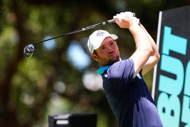 July 12, 2024, Cadiz, Cadiz, SPAIN: Sam Horsfield of Majesticks team in action during day one of the LIV Golf Andalucia at Golf Club Royal of Valderrama on July 12, 2024 in Cadiz, Spain. Cadiz SPAIN - ZUMAa181 20240712_zaa_a181_195 Copyright: xJoaquinxCorcherox