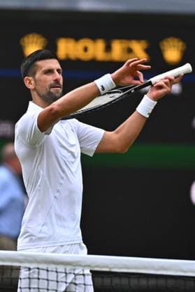 Wimbledon - Djokovic v Musetti Semi-Final Novak Djokovic (SRB) during his semi-final match at the 2024 Wimbledon Championships at the AELTC in London, UK, on July 12, 2024. Photo by Corinne Dubreuil ABACAPRESS.COM London United Kingdom  Copyright: xDubreuilxCorinne ABACAx