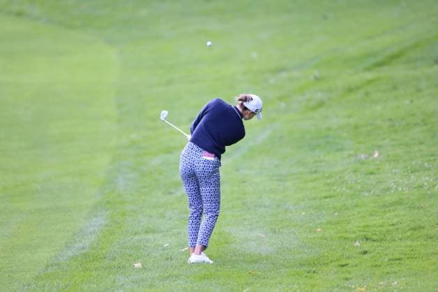EVIAN-LES-BAINS, FRANCE - 12.07.2024: Nataliya Guseva (RUS) of The Amundi Evian Championship at the Evian Resort Golf Club on July 12, 2023 in Evian-les-Bains, France.