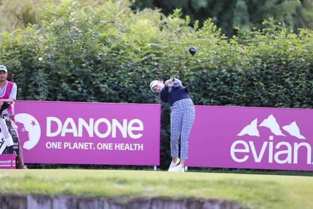 EVIAN-LES-BAINS, FRANCE - 12.07.2024: Nataliya Guseva (RUS) of The Amundi Evian Championship at the Evian Resort Golf Club on July 12, 2023 in Evian-les-Bains, France.