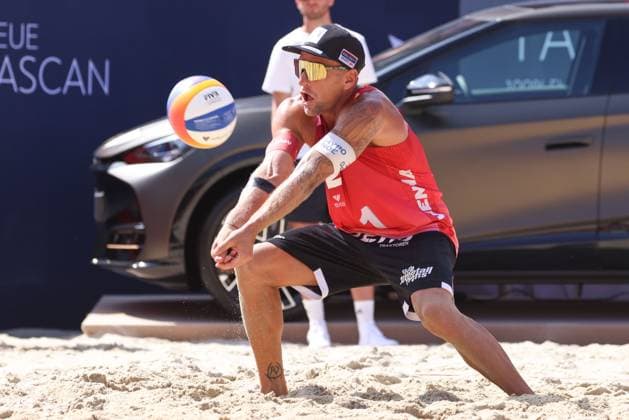 BEACHVOLLEYBALL - Beach Pro Vienna VIENNA,AUSTRIA,13.JUL.24 - Beach volleyball, Beachvolleyball - A1 Beach Pro Vienna. Image shows Alexander Horst (AUT).  GEPAxpictures xMathiasxMandl