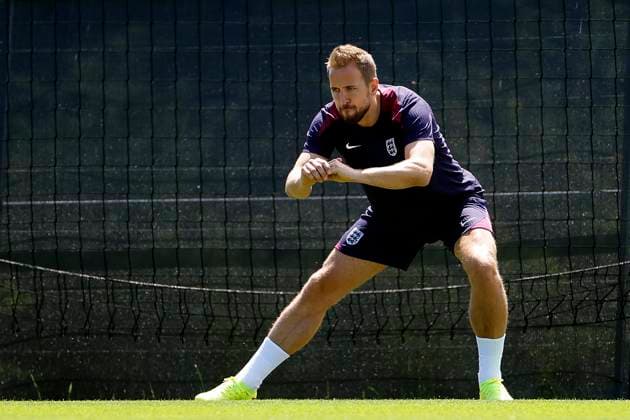 England national team, Nationalteam player Harry Kane during an English National Soccer Team s training session on the eve of UEFA EURO, EM, Europameisterschaft,Fussball 2024 s final game against Spain in Blankenhain, Germany, 13 July 2024. English National Soccer Team trains ahead of UEFA Euro 2024 s final game against Spain !ACHTUNG: NUR REDAKTIONELLE NUTZUNG!  Copyright: xAlbertoxEstevezx GRAF6707 20240713-55014140673_1