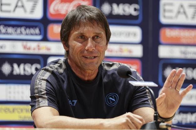 Sport Themen der Woche KW28 Sport Bilder des Tages press conference, PK, Pressekonferenz of NapoliÃ¢ÂÄÂ™s Italian coach Antonio Conte during SSC Napoli s 2024-25 preseason training camp in val di sole in Trentino, Dimaro Folgarida& xA;& xA;  Copyright: xAntonioxBalasco IPAxSportx xipa-x xx IPA_47958299 IPA_Agency_IPA47958299