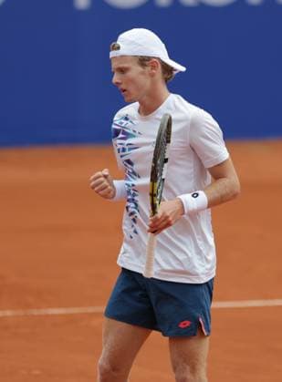 Tennis Men ATP, Tennis Men Tour 500 European Open Hamburg, Hamburg Open ATP 500 2024 Qualifying Round , 13 07 2024, Jesper de Jong cheers Copyright: FernandoxSoares