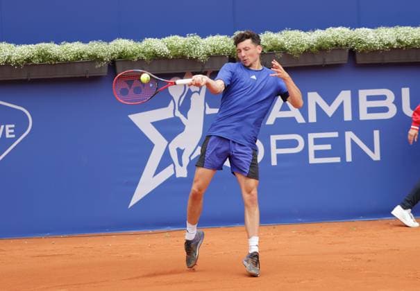 Tennis Men ATP, Tennis Men Tour 500 European Open Hamburg, Hamburg Open ATP 500 2024 Qualifying Round , 13 07 2024, Max Hans Rehberg GER plays a forehand Copyright: FernandoxSoares