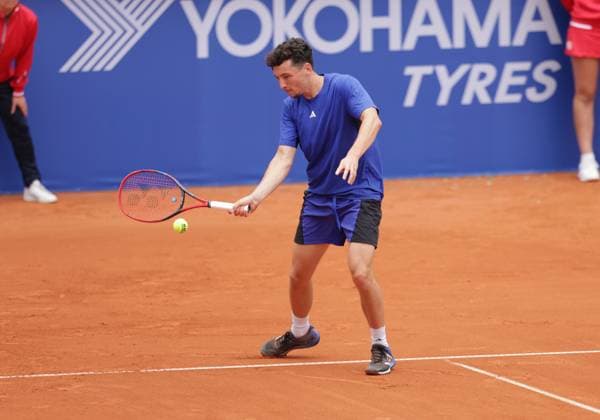 Tennis Men ATP, Tennis Men Tour 500 European Open Hamburg, Hamburg Open ATP 500 2024 Qualifying Round , 13 07 2024, Max Hans Rehberg GER plays a forehand Copyright: FernandoxSoares