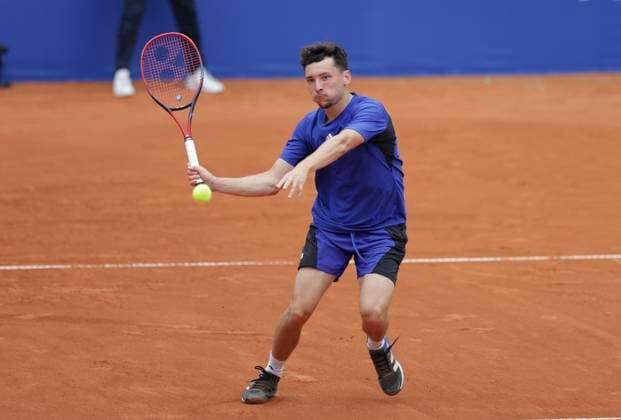 Tennis Men ATP, Tennis Men Tour 500 European Open Hamburg, Hamburg Open ATP 500 2024 Qualifying Round , 13 07 2024, Max Hans Rehberg GER plays a forehand Copyright: FernandoxSoares