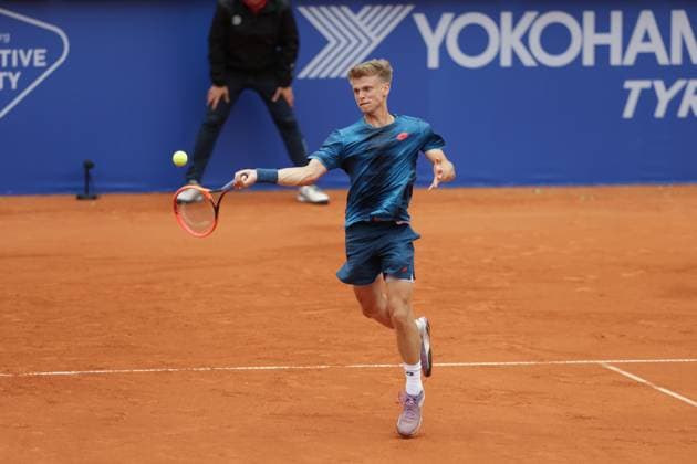 Tennis Men ATP, Tennis Men Tour 500 European Open Hamburg, Hamburg Open ATP 500 2024 Qualifying Round , 13 07 2024, Marvin Moeller GER plays a forehand Copyright: FernandoxSoares