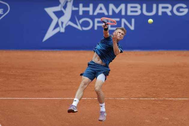Tennis Men ATP, Tennis Men Tour 500 European Open Hamburg, Hamburg Open ATP 500 2024 Qualifying Round , 13 07 2024, Marvin Moeller GER plays a forehand Copyright: FernandoxSoares