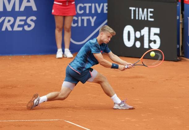 Tennis Men ATP, Tennis Men Tour 500 European Open Hamburg, Hamburg Open ATP 500 2024 Qualifying Round , 13 07 2024, Marvin Moeller GER plays a backhand Copyright: FernandoxSoares