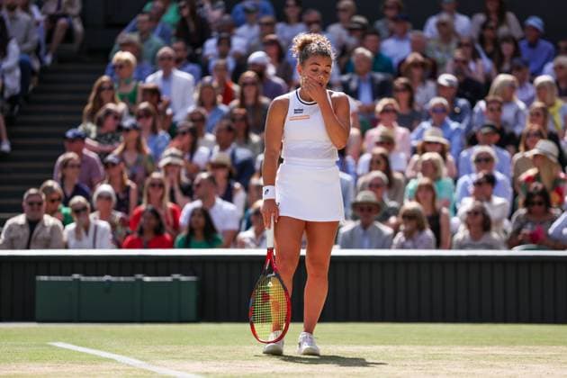 Jasmine Paolini dejected during the Ladies Singles Final Wimbledon Tennis Championships, Day 13, The All England Lawn Tennis and Croquet Club, London, UK - 13 Jul 2024  Copyright: xEllaxLing Shutterstockx 14584811bk