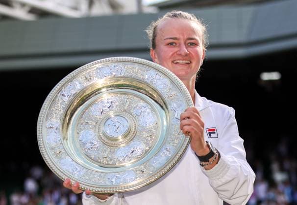 Tennis, Wimbledon, womens final, winner Barbora Krejcikova