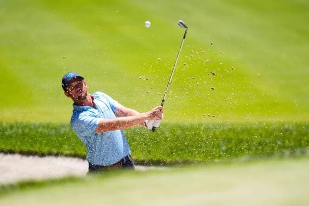 July 13, 2024, Cadiz, Cadiz, SPAIN: Sam Horsfield of Majesticks team in action during day two of the LIV Golf Andalucia at Golf Club Royal of Valderrama on July 13, 2024 in Cadiz, Spain. Cadiz SPAIN - ZUMAa181 20240713_zaa_a181_004 Copyright: xJoaquinxCorcherox