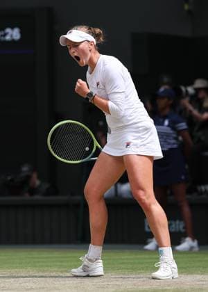 Barbora Krejcikova CZE celebrates after winning a point, emotion, joy, final, final match Copyright: xJuergenxHasenkopfx
