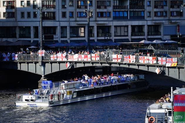 EURO 2024, Final, Spain - England, English fans in Berlin