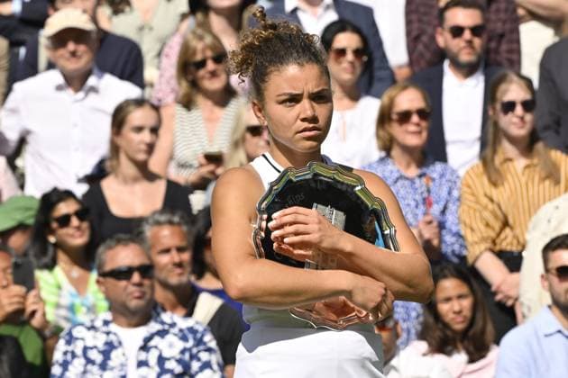 Tennis : Wimbledon 2024 - Jasmine Paolini simple Dames - Italie Tennis : Wimbledon 2024 - England - 13 07 2024 ChrysleneCaillaud Panoramic 