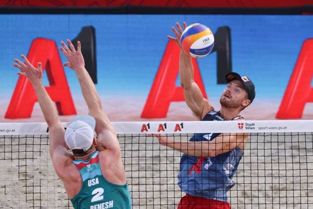 BEACHVOLLEYBALL - Beach Pro Vienna VIENNA,AUSTRIA,13.JUL.24 - Beach volleyball, Beachvolleyball - A1 Beach Pro Vienna. Image shows Christian Sandlie Sorum (NOR).  GEPAxpictures xMathiasxMandl