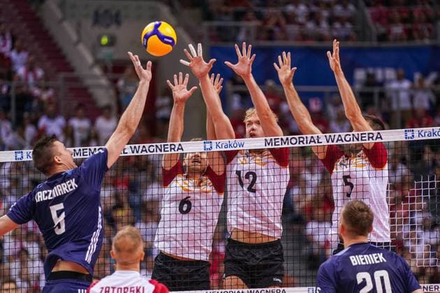 13.07.2024 KRAKOW UL. LEMA 7 ( POLAND ) SIATKOWKA MEZCZYZN ( MEN S VOLLEYBALL ) XXI MEMORIAL HUBERTA JERZEGO WAGNERA MECZ POLSKA - NIEMCY ( GAME POLAND - GERMANY ) NZ LUKASZ KACZMAREK JOHANNES TILLE ANTON BREHME MORITZ REICHERT FOTO BORYS GOGULSKI CYFRASPORT NEWSPIX.PL --- Newspix.pl  20240713_CSBG_0066