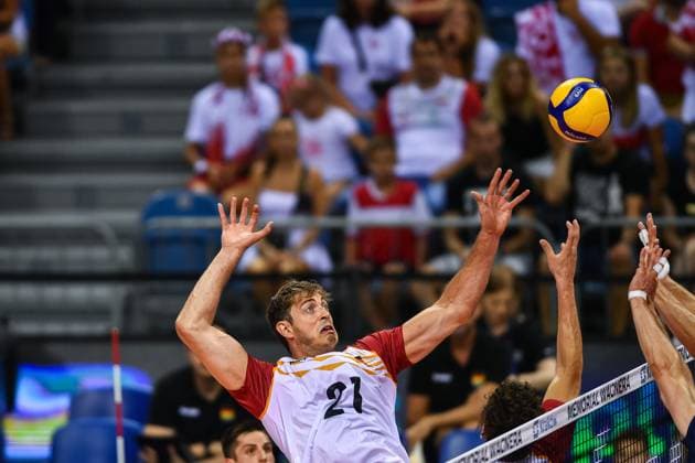 Sport Bilder des Tages KRAKOW 13.07.2024 SIATKOWKA XXI MEMORIAL HUBERTA JERZEGO WAGNERA --- VOLLEYBALL XXI HUBERT JERZY WAGNER MEMORIAL TOURNAMENT POLSKA - NIEMCY POLAND - GERMANY N Z TOBIAS KRICK FOT. MICHAL PLASZYK 400mm.pl NEWSPIX.PL --- Newspix.pl  20240713_PLA_032