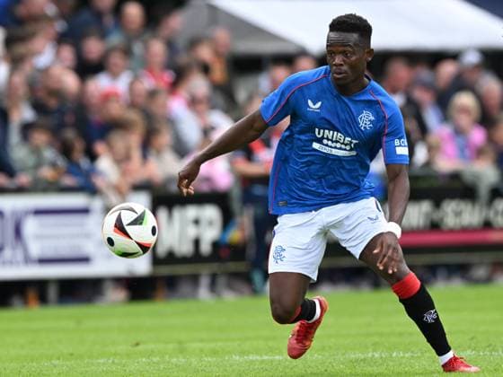 WEZEP - Rabbi Matondo of Rangers FC during the friendly match between Ajax and Rangers FC at Sportpark Mulderssingel on July 13, 2024 in Wezep, Netherlands. ANP Pre-Season Friendly 2024 25 xVIxANPxSportx xxANPxIVx 503412560 originalFilename: 503412560.jpg