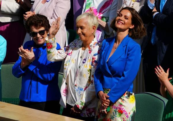 Billie Jean King and Martina Navratilova Wimbledon Tennis Championships, Day 13, The All England Lawn Tennis and Croquet Club, London, UK - 13 Jul 2024  Copyright: xJavierxGarcia Shutterstockx 14584798el