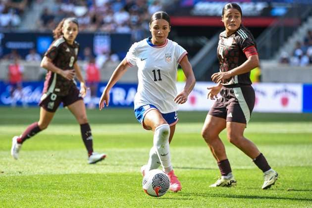 Harrison, United States, July 13, 2024: Sophia Smith (11 United States) during the International Friendly, Länderspiel, Nationalmannschaft between United States and Mexico at Red Bull Arena in Harrison, NJ, United States (EDITORIAL USAGE ONLY). (Rebekah Wynkoop SPP) Copyright: xRebekahxWynkoopx xSPPx spp-en-ReWySp-D51_3907_1