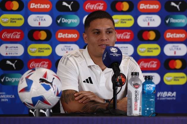 Colombia s midfielder Juan Fernando Quintero during a training session ahead the match against Argentina for the Copa America USA 2024 final match, at Florida International University FIU, Miami, on July 13, 2024 MIAMI UNITED STATES Copyright: xALEJANDROxPAGNIx