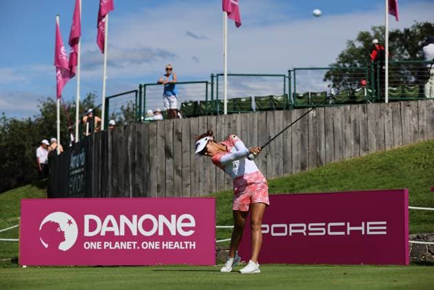 EVIAN-LES-BAINS, FRANCE - 13.07.2024: Jenny Shin (KOR) of The Amundi Evian Championship at the Evian Resort Golf Club on July 13, 2023 in Evian-les-Bains, France.