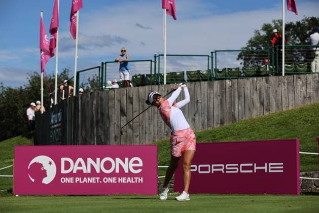 EVIAN-LES-BAINS, FRANCE - 13.07.2024: Jenny Shin (KOR) of The Amundi Evian Championship at the Evian Resort Golf Club on July 13, 2023 in Evian-les-Bains, France.