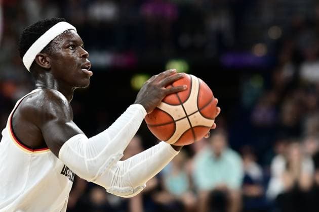 Basketball I Men I International I Test match I Germany Netherlands I 13 7 2024 Dennis Schröder 17, Germany always focused Hamburg Barclays Arena Hamburg Germany Copyright: xLobeca AndreasxHannigx