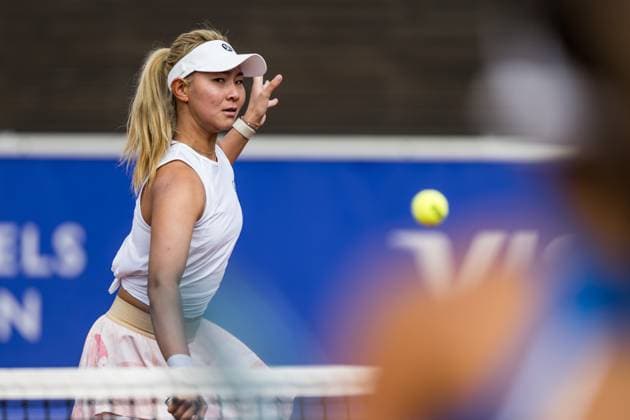 240714 Peangtarn Plipuech of Thailand during the double final of Nordea Open day 7 on July 14, 2024 in Bastad Photo Niclas Jönsson BILDBYRAN COP 273 NO0280 tennis dam wta nordea open bastad dag 7 bbeng final double final  Copyright: NICLASxJÖNSSON BB240714NO009