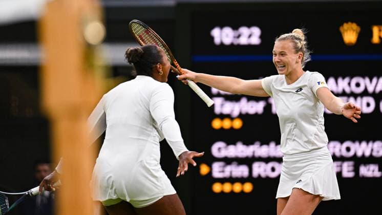 2024 Wimbledon Ladies Doubles Final Katerina Siniakova CZE Taylor Townsend USA vs Gabriela Dabrowski CAN Erin Routliffe NZL Winner Katerina Siniakova CZE Taylor Townsend USA
