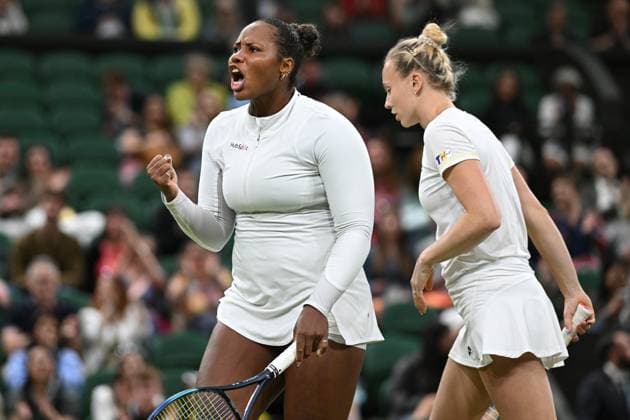 2024 Wimbledon Ladies Doubles Final Katerina Siniakova CZE Taylor Townsend USA vs Gabriela Dabrowski CAN Erin Routliffe NZL Winner Katerina Siniakova CZE Taylor Townsend USA
