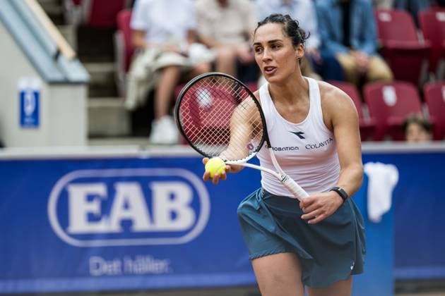 240714 Martina Trevisan of Italy during the final of Nordea Open day 7 on July 14, 2024 in Bastad Photo Niclas Jönsson BILDBYRAN COP 273 NO0280 tennis dam wta nordea open bastad dag 7 bbeng final double final  Copyright: NICLASxJÖNSSON BB240714NO050