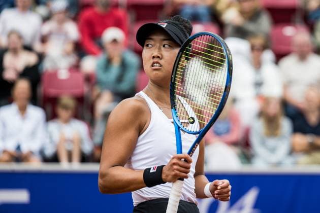 240714 Ann Li of USA during the final of Nordea Open day 7 on July 14, 2024 in Bastad Photo Niclas Jönsson BILDBYRAN COP 273 NO0280 tennis dam wta nordea open bastad dag 7 bbeng final double final  Copyright: NICLASxJÖNSSON BB240714NO051