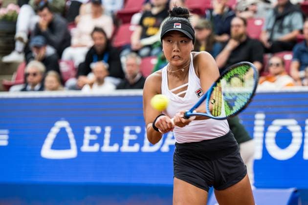 240714 Ann Li of USA during the final of Nordea Open day 7 on July 14, 2024 in Bastad Photo Niclas Jönsson BILDBYRAN COP 273 NO0280 tennis dam wta nordea open bastad dag 7 bbeng final double final  Copyright: NICLASxJÖNSSON BB240714NO052