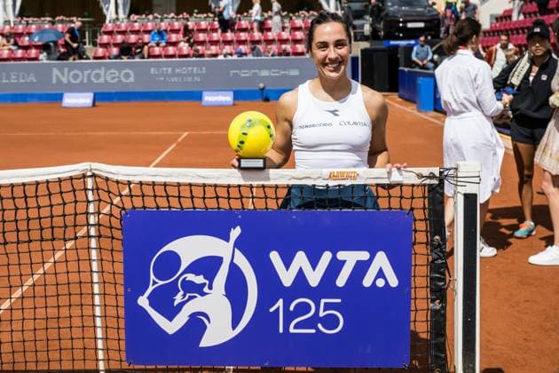 240714 Martina Trevisan of Italy celebrate after the final of Nordea Open day 7 on July 14, 2024 in Bastad Photo Niclas Jönsson BILDBYRAN COP 273 NO0280 tennis dam wta nordea open bastad dag 7 bbeng final double final  Copyright: NICLASxJÖNSSON BB240714NO061