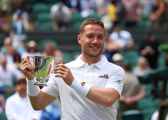 Tennis, Wimbledon, wheelchair tennis, winner Alfie Hewett