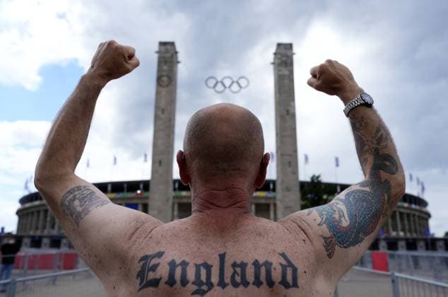 EURO 2024, Final, Spain - England, English fans in Berlin