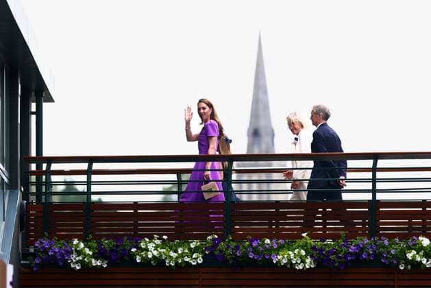 Catherine Princess of Wales and Princess Charlotte Wimbledon Tennis Championships, Day 14, The All England Lawn Tennis and Croquet Club, London, UK - 14 Jul 2024  Copyright: xJamesxMarsh Shutterstockx 14584815b
