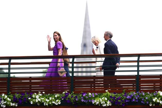 Catherine Princess of Wales and Princess Charlotte Wimbledon Tennis Championships, Day 14, The All England Lawn Tennis and Croquet Club, London, UK - 14 Jul 2024  Copyright: xJamesxMarsh Shutterstockx 14584815l
