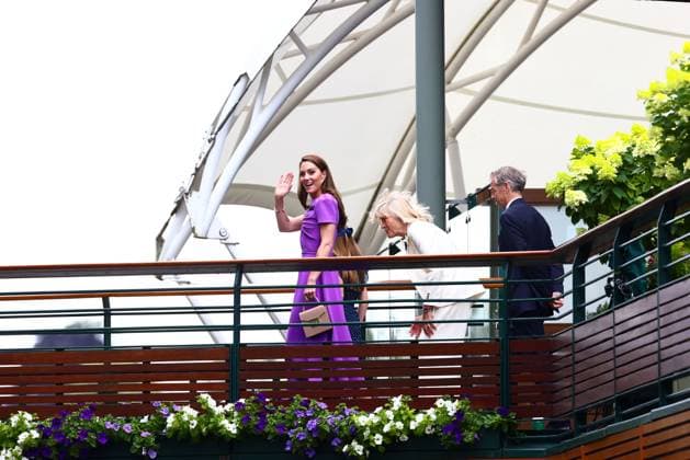 Catherine Princess of Wales and Princess Charlotte Wimbledon Tennis Championships, Day 14, The All England Lawn Tennis and Croquet Club, London, UK - 14 Jul 2024  Copyright: xJamesxMarsh Shutterstockx 14584815i