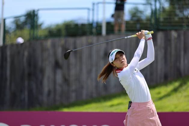 EVIAN-LES-BAINS, FRANCE - 14.07.2024: Lydia Ko (NZL) of The Amundi Evian Championship at the Evian Resort Golf Club on July 1, 2023 in Evian-les-Bains, France.