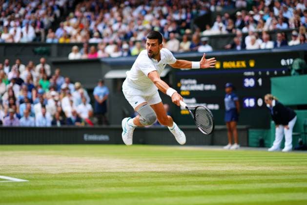 Novak Djokovic during the Gentlemen s Singles final Wimbledon Tennis Championships, Day 14, The All England Lawn Tennis and Croquet Club, London, UK - 14 Jul 2024  Copyright: xJavierxGarcia Shutterstockx 14584814at