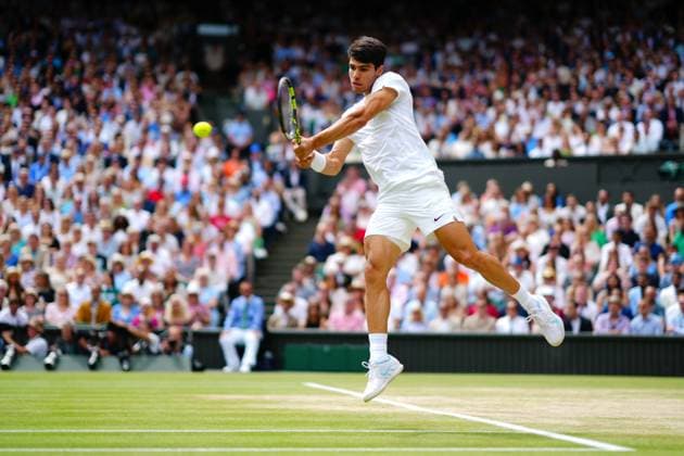 Carlos Alcaraz during the Gentlemen s Singles final Wimbledon Tennis Championships, Day 14, The All England Lawn Tennis and Croquet Club, London, UK - 14 Jul 2024  Copyright: xJavierxGarcia Shutterstockx 14584814bd