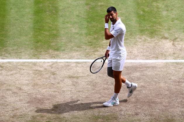 Novak Djokovic during the Gentlemen s Singles final Wimbledon Tennis Championships, Day 14, The All England Lawn Tennis and Croquet Club, London, UK - 14 Jul 2024  Copyright: xJamesxMarsh Shutterstockx 14584815ao