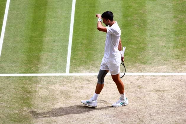 Novak Djokovic during the Gentlemen s Singles final Wimbledon Tennis Championships, Day 14, The All England Lawn Tennis and Croquet Club, London, UK - 14 Jul 2024  Copyright: xJamesxMarsh Shutterstockx 14584815al