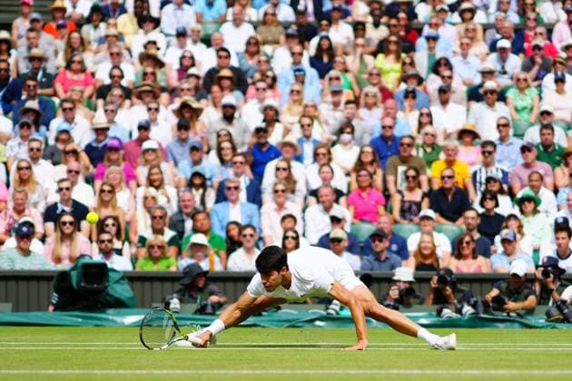 Carlos Alcaraz during the Gentlemen s Singles final Wimbledon Tennis Championships, Day 14, The All England Lawn Tennis and Croquet Club, London, UK - 14 Jul 2024  Copyright: xJavierxGarcia Shutterstockx 14584814cj